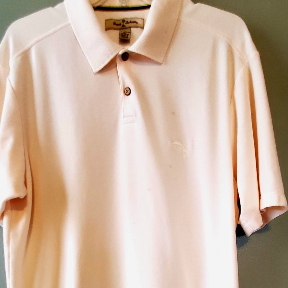 Tommy Bahama Cream Polo Shirt